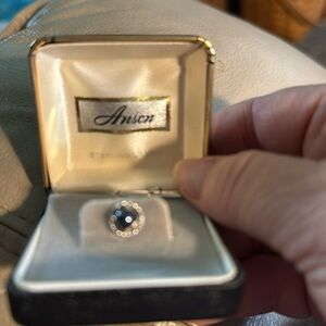 Vintage Anson Linde blue sapphire Tie Tac never wore